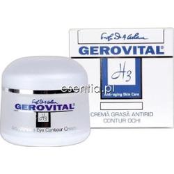 Gerovital H3 Krem przeciwzmarszczkowy pod oczy tłusty 30 ml
