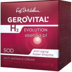 Gerovital H3 Evolution Krem przeciwzmarszczkowy - intensywnie nawilżający SPF15 50 ml
