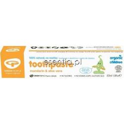 Green People  Mandarynkowa pasta do zębów dla dzieci (bez fluoru) 50 ml