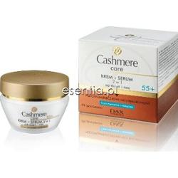 Cashmere Cashmere Care Krem+serum 2w1 na dzień i noc do cery normalnej i mieszanej 55+ 50 ml