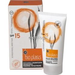 BioPlasis  Organiczny krem nawilżający do twarzy z filtrem SPF 15 do opalania 50 ml