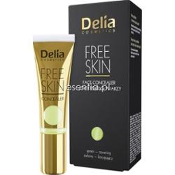 Delia Free Skin Make-up Bio Korektor do twarzy zielony korygujący 10 ml