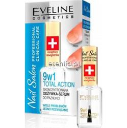 Eveline  Nail Salon Skoncentrowana odżywka serum do paznokci 9w1 Total Effect 12 ml