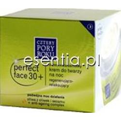 Cztery Pory Roku  Perfect Face 30+ Przeciwstarzeniowy krem do twarzy na noc regenerująco - relaksujący 50 ml