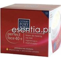 Cztery Pory Roku  Perfect Face 40+ Przeciwzmarszczkowy krem do twarzy na noc regenerująco - wygładzający 50 ml