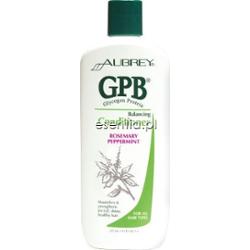 Aubrey Organics  Glikogenowo - proteinowa odżywka przywracająca włosom równowagę o zapachu rozmarynu i mięty 325 ml