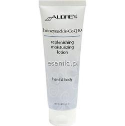 Aubrey Organics  Lotion do rąk i ciała z koenzymem Q10 i wyciągiem z kwiatu wiciokrzewu 89 ml lub 237 ml