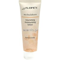 Aubrey Organics  Lotion do rąk i ciała z olejkiem z owoców rokitnika 89 ml lub 237 ml