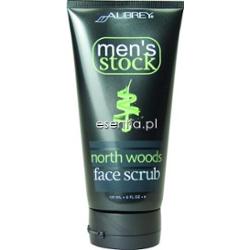 Aubrey Organics  Men's Stock North Woods Scrub do twarzy 177 ml