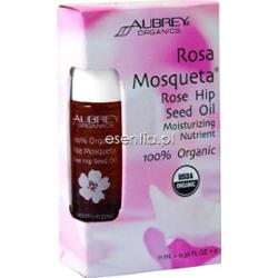 Aubrey Organics  Olejek z owoców dzikiej róży rosa mosqueta 100% 11 ml
