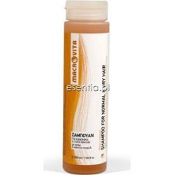 Macrovita  Odżywczy szampon do włosów normalnych i suchych z pszenicą i bio-czerwonymi winogronami 200 ml