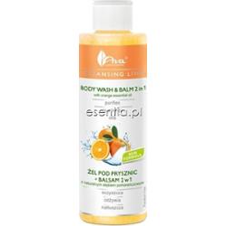 Ava  Żel pod prysznic + balsam 2w1 z naturalnym olejkiem pomarańczowym 200 ml