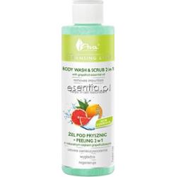 Ava  Żel pod prysznic + peeling 2w1 z naturalnym olejkiem grapefruitowym 200 ml