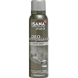 Isana  Men Dezodorant w sprayu Deep Grey 150 ml