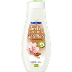 Soraya  fresh&Creamy Kremowy żel pod prysznic migdały i mleko z hydrooliwką 