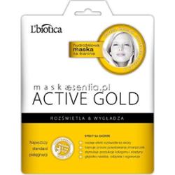 L'Biotica  Active Gold - hydrożelowa maska na tkaninie 25 g