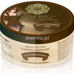SPA Vintage Body Oil  Peeling cukrowo-orzechowy z olejkiem makadamia 200 ml