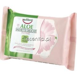 Equilibra  Aloesowe chusteczki do higieny intymnej 