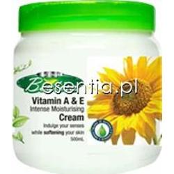 Beutisa  Krem intensywnie nawilżający z witaminą A i E 500 ml