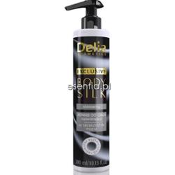 Delia  Exclusive Body Silk Jedwab do ciała rozświetlający ze srebrzystym pyłem 300 ml
