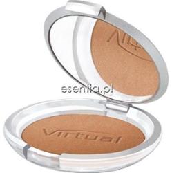 Virtual  Puder prasowany rozświetlający Silver Glamour 