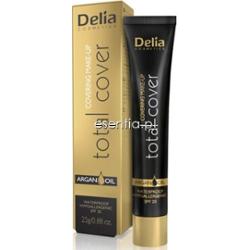 Delia Cosmetics Total Cover podkład wodoodporny SPF 20 odcień 52 Ivory 25 g