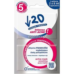 Under Twenty  Intense Anti Acne! Aktywna maseczka wygładzająca ślady potrądzikowe 5w1 