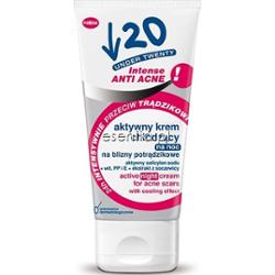 Under Twenty  Intense Anti Acne! Aktywny krem chłodzący na noc na blizny potrądzikowe 