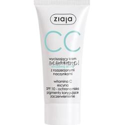 CC wyciszający krem na podrażnioną wrażliwą skórę z rozszerzonymi naczynkami SPF 10 ochrona niska Ziaja