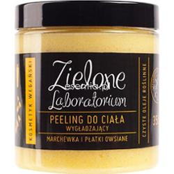 Zielone Laboratorium  Peeling do ciała wygładzający - marchewka i płatki owsiane 350 g