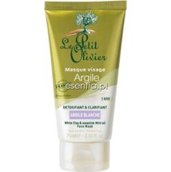 Le Petit Olivier  Maseczka do twarzy z glinką białą 75 ml