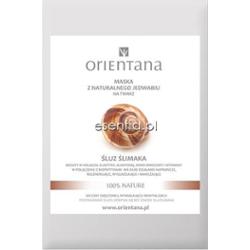 Orientana  Maska z naturalnego jedwabiu na twarz Śluz ślimaka 