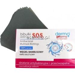 DermoPharma+  Bibułki zadaniowe SOS węgiel bambusowy 