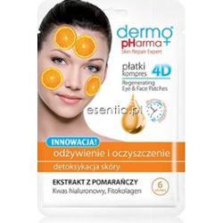 DermoPharma+  Płatki kompres 4D - ekstrakt z pomarańczy op./ 6 szt.