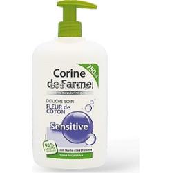 Corine de Farme  Żel pod prysznic Sensitive kwiat bawełny 750 ml