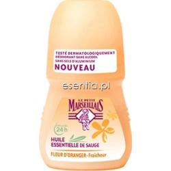 Le Petit Marseillais  Dezodorant w kulce - olejek szałwiowy i kwiat pomarańczy 