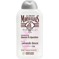 Le Petit Marseillais  Szampon do włosów długich - migdały i len 