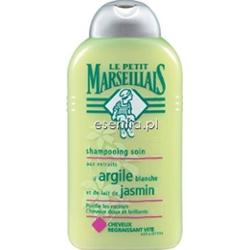 Le Petit Marseillais  Szampon do włosów szybko przetłuszczających się - glinka biała i mleczko jaśminowe 