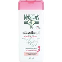 Le Petit Marseillais  Żel pod prysznic i do kąpieli - aloes i kwiat jabłoni 650ml