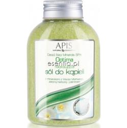 Apis Optima Relaksująca sól do kąpieli z minerałami z Morza Martwego, zieloną herbatą i jaśminem 650 g