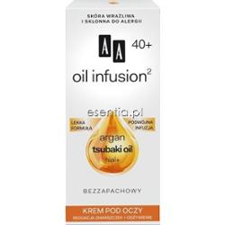 AA Cosmetics  Oil Infusion Krem pod oczy redukcja zmarszczek + odżywienie 40+ 15 ml