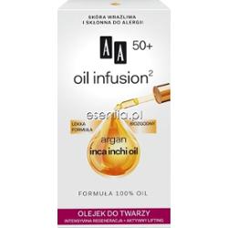 AA Cosmetics  Oil Infusion Olejek do twarzy intensywna regeneracja + aktywny lifting 50+ 15 ml