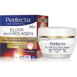 Perfecta  Elixir Multi-Kolagen Krem przeciwzmarszczkowy ujędrniająco-modelujący na dzień i noc 50+ 50 ml