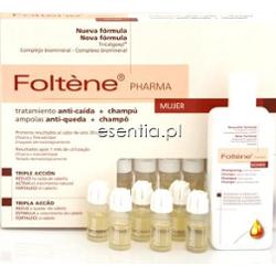 Foltene Pharma  Zestaw przeciw wypadaniu włosów dla kobiet 12 ampułek + 200 ml
