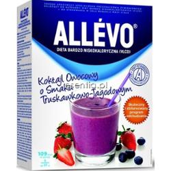Allevo  Koktajl owocowy o smaku truskawkowo - jagodowym 