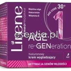 Lirene  Age Regeneration Hialuronowy krem wygładzający na noc 30+ 50 ml
