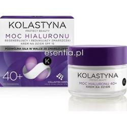 Kolastyna  Moc Hialuronu 40+ Regenerujący i redukujący zmarszczki krem na dzień SPF15 50 ml