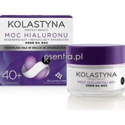 Kolastyna  Moc Hialuronu 40+ Regenerujący i redukujący zmarszczki krem na noc 50 ml