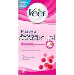 Veet  Plastry z woskiem Wax Strips do skóry normalnej 