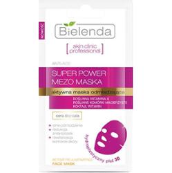 Bielenda Skin Clinic Professional Super Power Mezo Aktywna maska odmładzająca w hydroplastycznym płacie 3D 